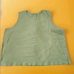 Maurices 24/7 Womens Plus Size 4X Green Tank Top With Stretch